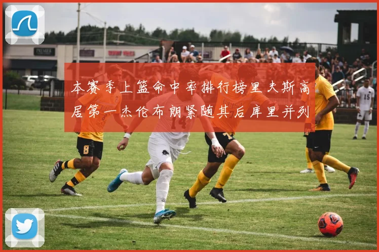 本赛季上篮命中率排行榜里夫斯高居第一杰伦布朗紧随其后库里并列第六